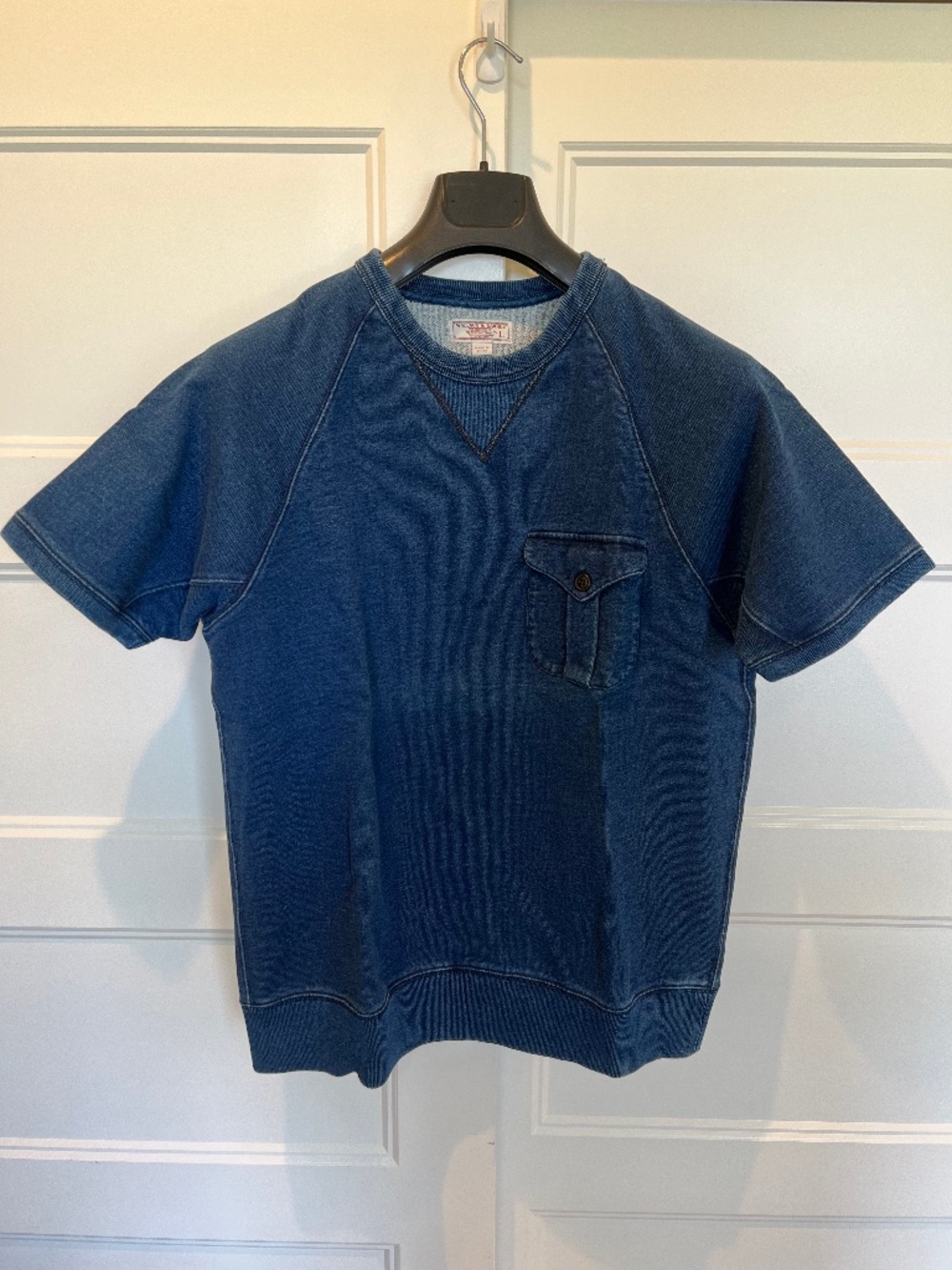 J. Crew Wallace & Barnes Short Sleeve Crewneck Sweatshirt with Chest Pocket
